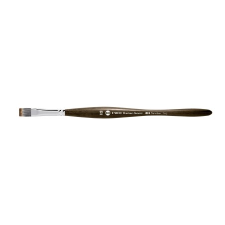 Pinceau Plat Unico 801 Borciani Bonazzi | Lignes Nettes & Aplats