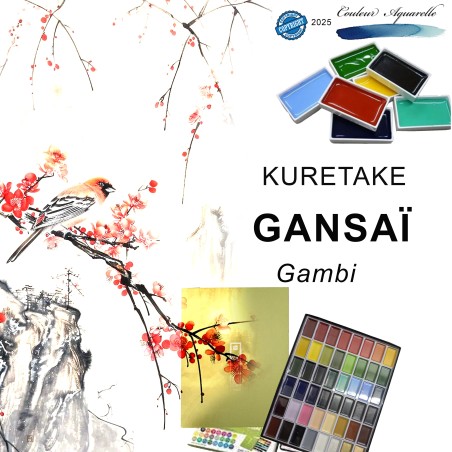 Aquarelles Traditionnelles Japonaises Gansai Tambi - Kuretake