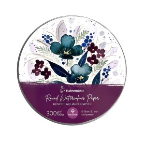 Boîte Papier Aquarelle Rond 100% Coton Hahnemühle Expression | Couleur Aquarelle