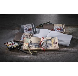 Hahnemuhle - Carnet Aquarelle Carré Toned Gris