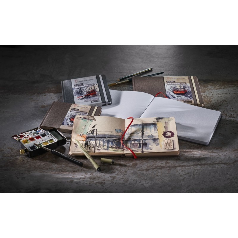 Hahnemuhle - Carnet Aquarelle Carré Toned Gris