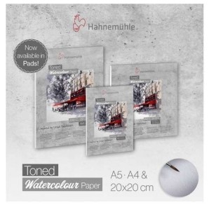 Hahnemühle - Boc Aquarelle Toned Watercolour Paper Gris - 200g/m²